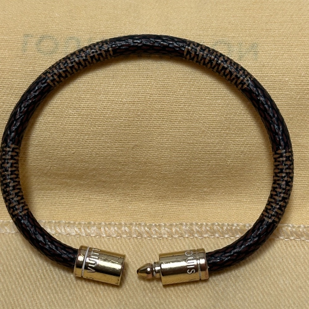 Louis Vuitton Damier canvas Keep it bracelet